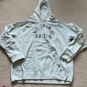 teal abercrombie and fitch kids sweatshirt